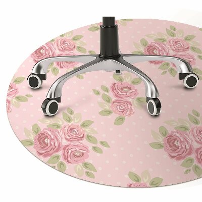 Covoras pentru protectie pardosea buchet roz