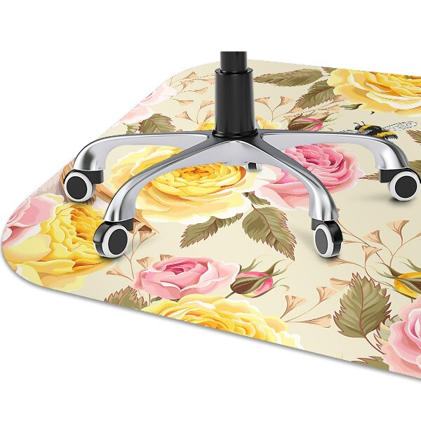 protectie podea scaun Păsări și trandafiri
