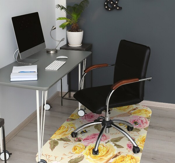 protectie podea scaun Păsări și trandafiri