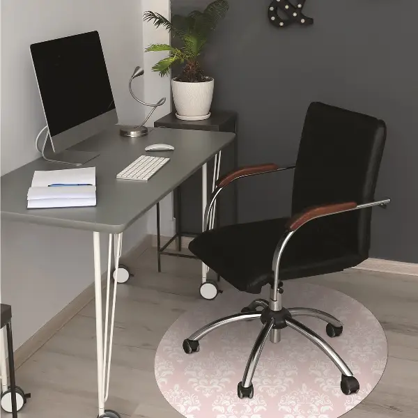 Covorașe pentru scaune roz Damask