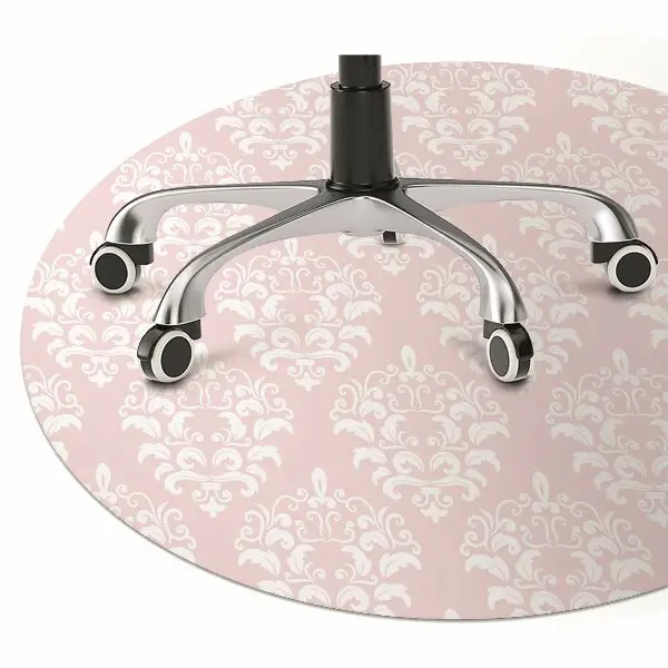 Covorașe pentru scaune roz Damask