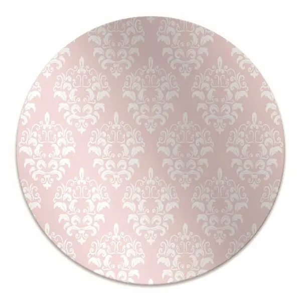 Covorașe pentru scaune roz Damask