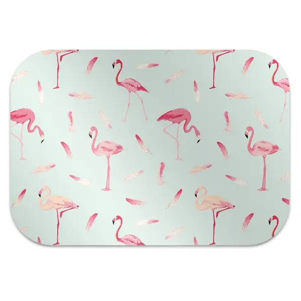 protectie podea scaun birou Flamingos și stilou
