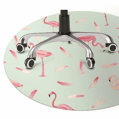 protectie podea scaun birou Flamingos și stilou