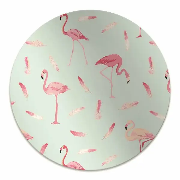 protectie podea scaun birou Flamingos și stilou