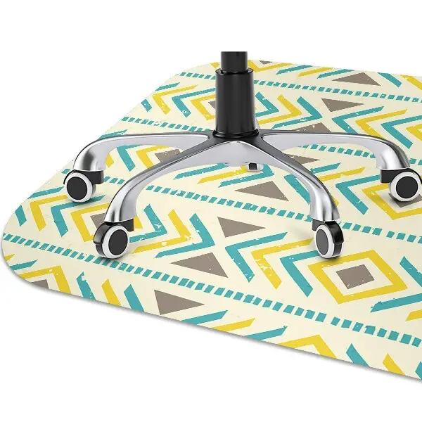 protectie podea birou model geometric