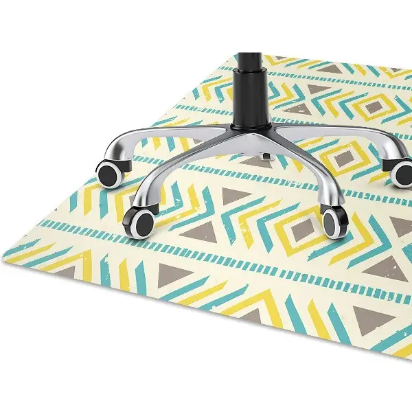 protectie podea birou model geometric