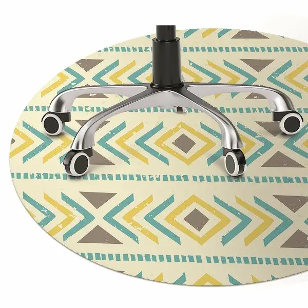 protectie podea birou model geometric
