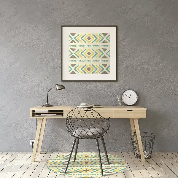 protectie podea birou model geometric