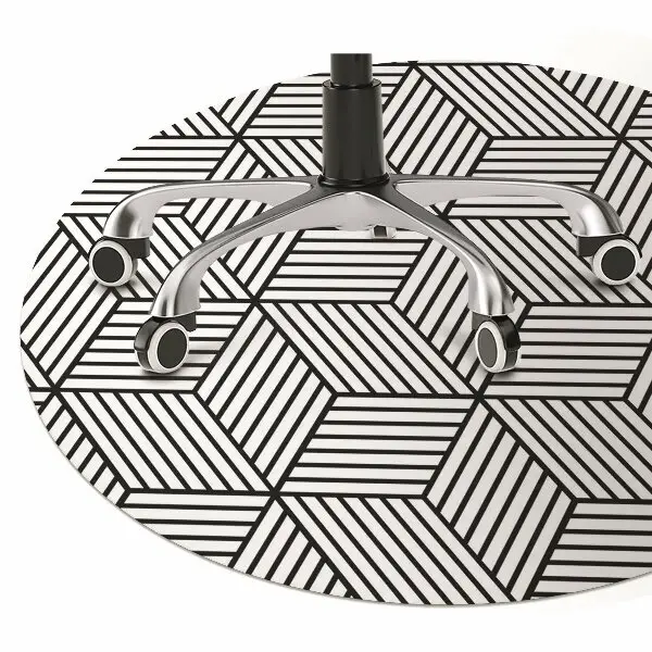 Covoras pentru protectie pardosea iluzie geometrică