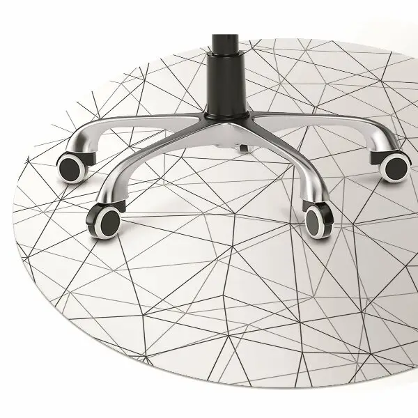 protectie podea scaun linii geometrice