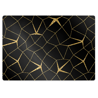 protectie podea scaun aur Mozaic și negru