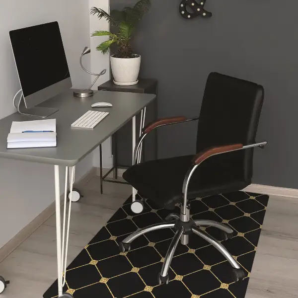 Covoras pentru protectie pardosea diamante de aur