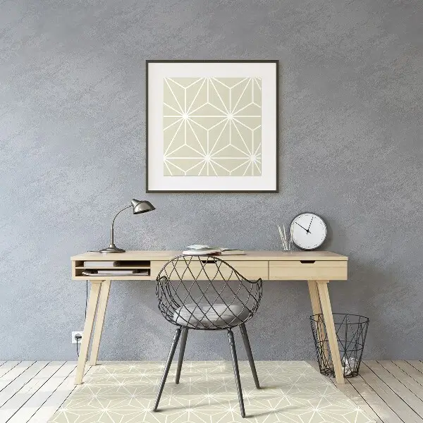 Covoras pentru protectie pardosea model geometric
