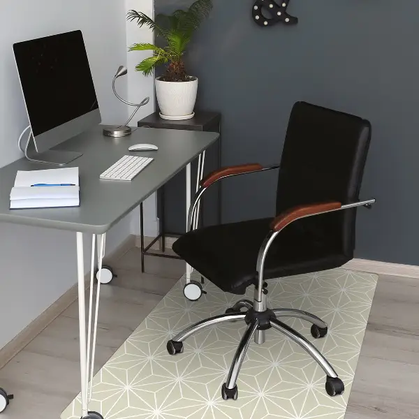Covoras pentru protectie pardosea model geometric