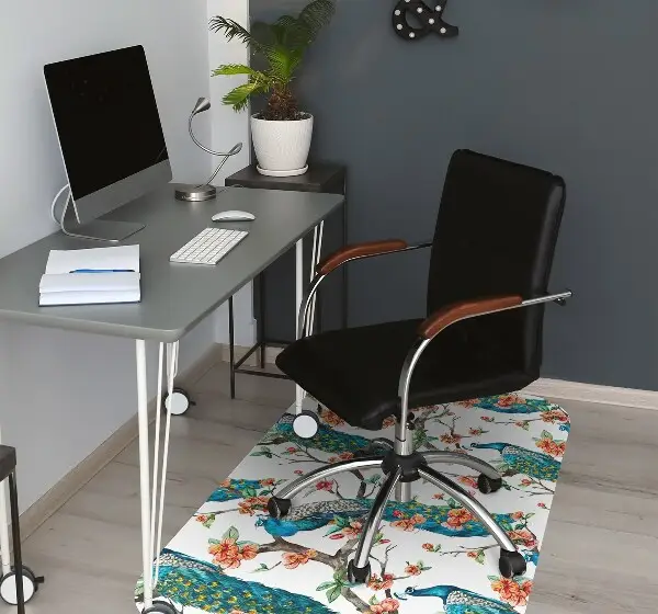 protectie podea scaun Peacock colorat