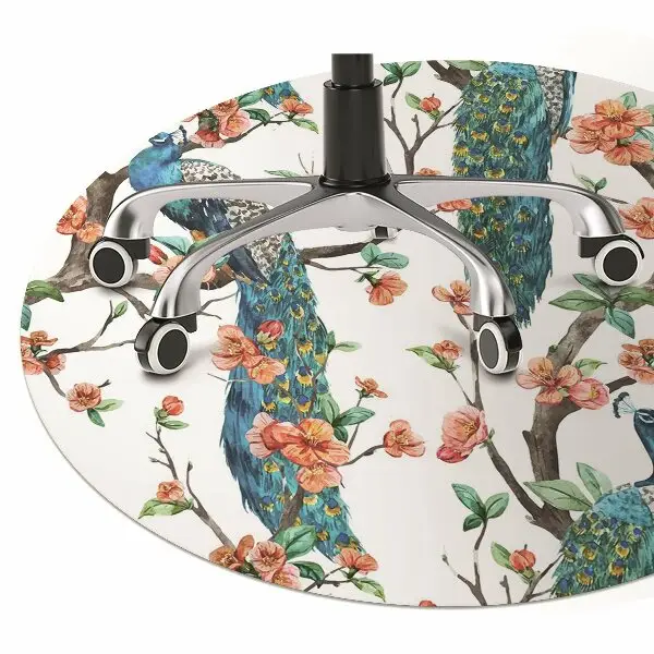 protectie podea scaun Peacock colorat