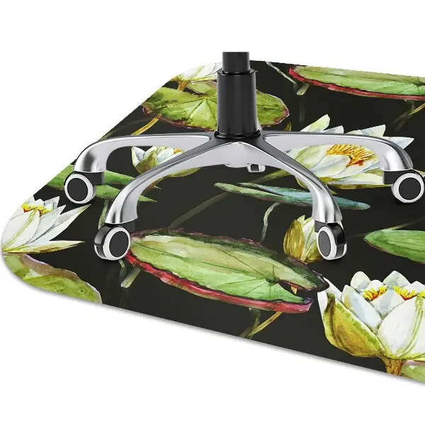 Covoras pentru protectie pardosea flori de lotus