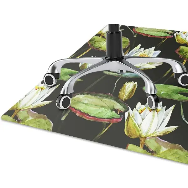 Covoras pentru protectie pardosea flori de lotus