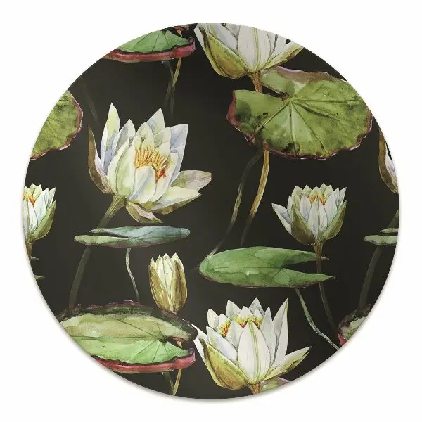 Covoras pentru protectie pardosea flori de lotus
