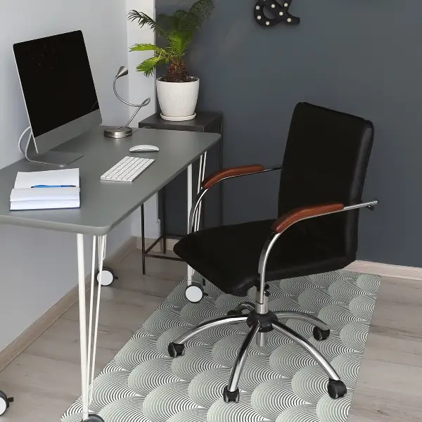 Covoras pentru protectie pardosea semicercuri model