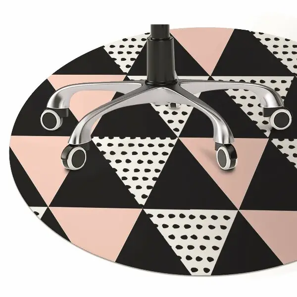 protectie podea birou triunghiuri geometrice