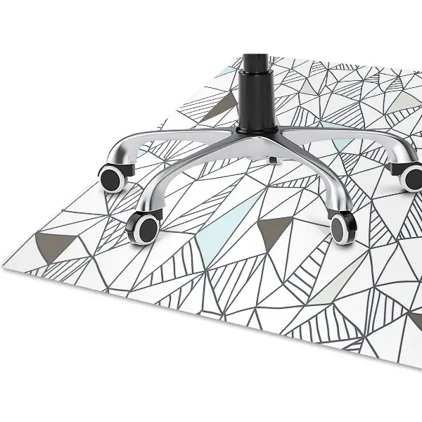 protectie podea birou model geometric