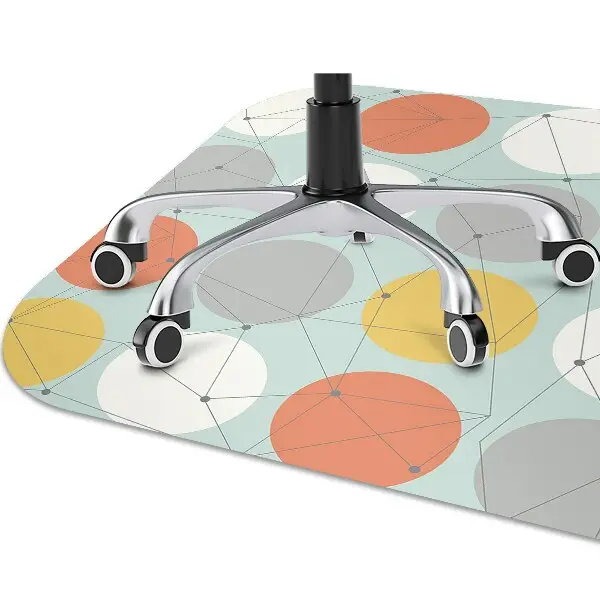 protectie podea birou model geometric