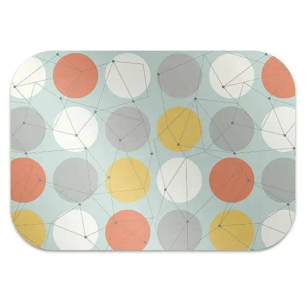protectie podea birou model geometric