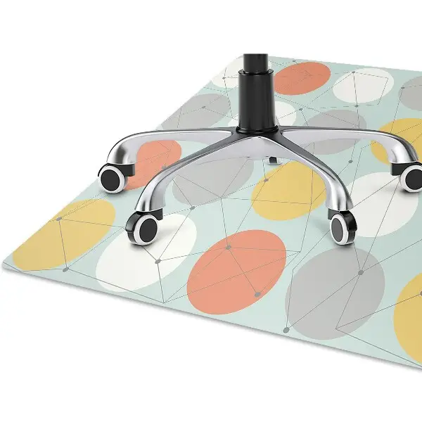 protectie podea birou model geometric