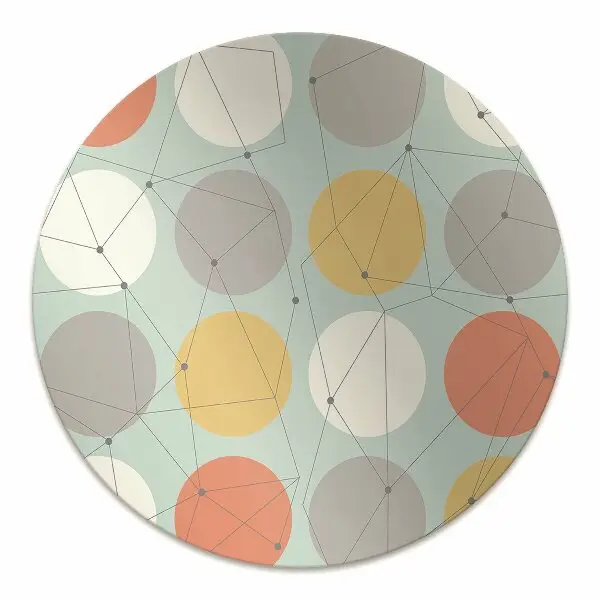 protectie podea birou model geometric
