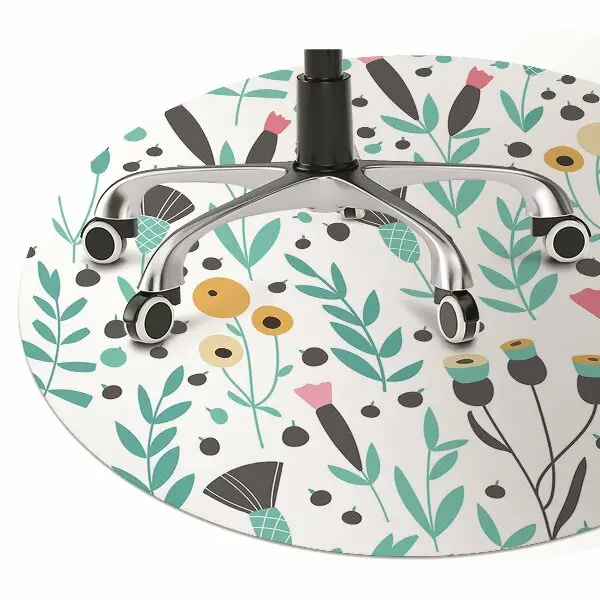 protectie podea scaun birou flori scandinave