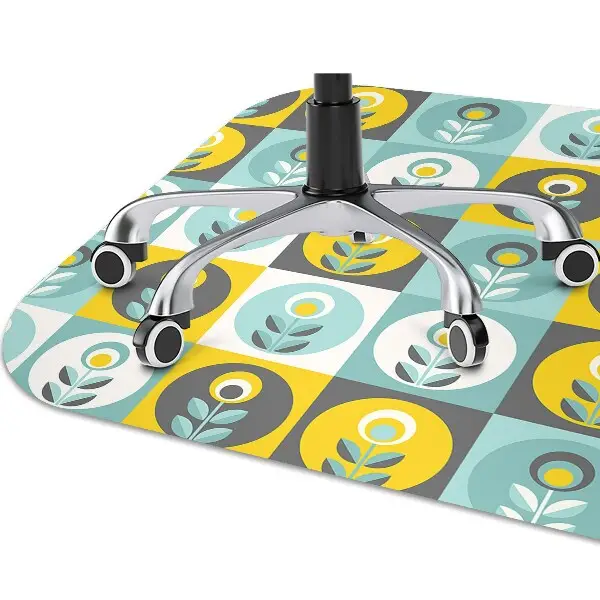 protectie podea scaun birou model floral