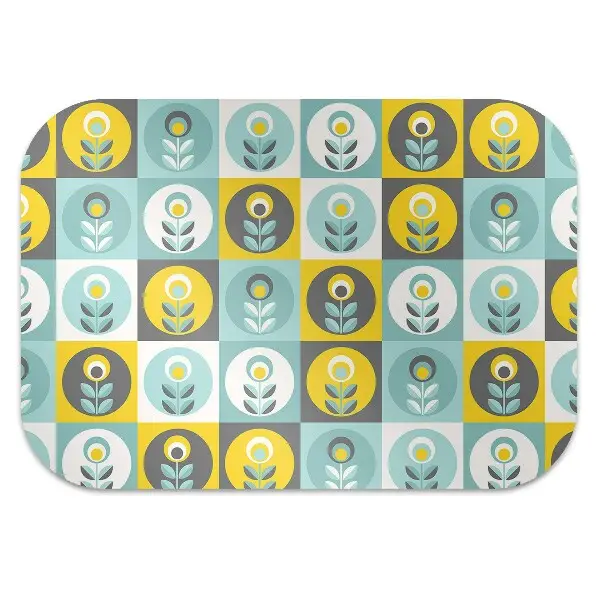 protectie podea scaun birou model floral