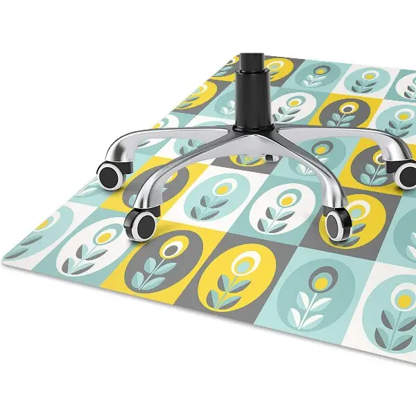 protectie podea scaun birou model floral
