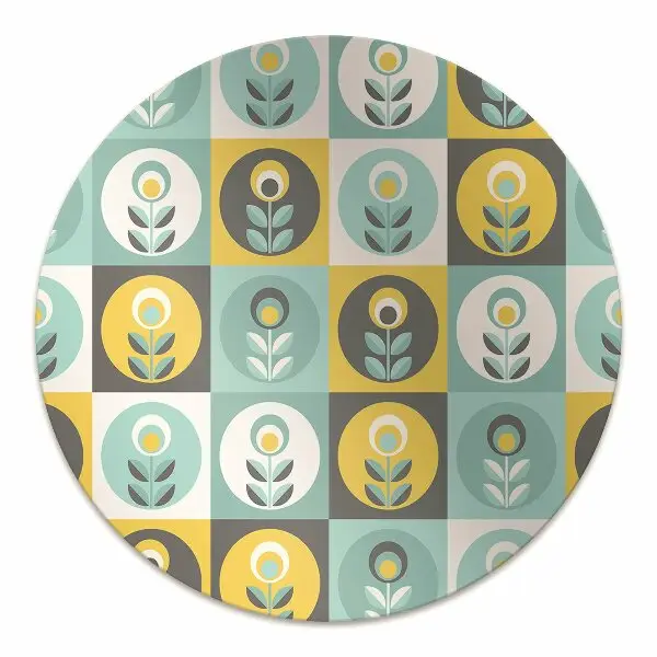 protectie podea scaun birou model floral