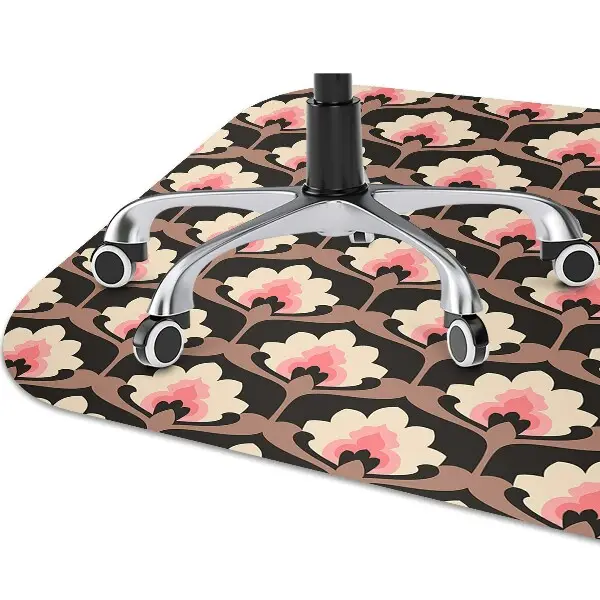 Covoras pentru protectie pardosea model floral