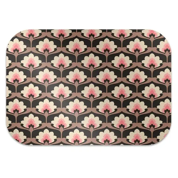 Covoras pentru protectie pardosea model floral