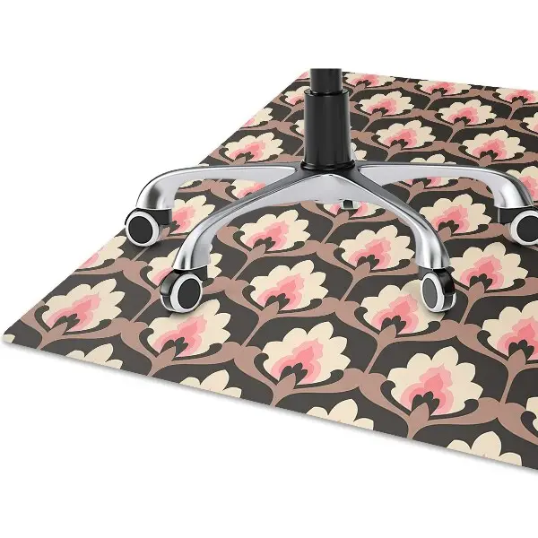 Covoras pentru protectie pardosea model floral