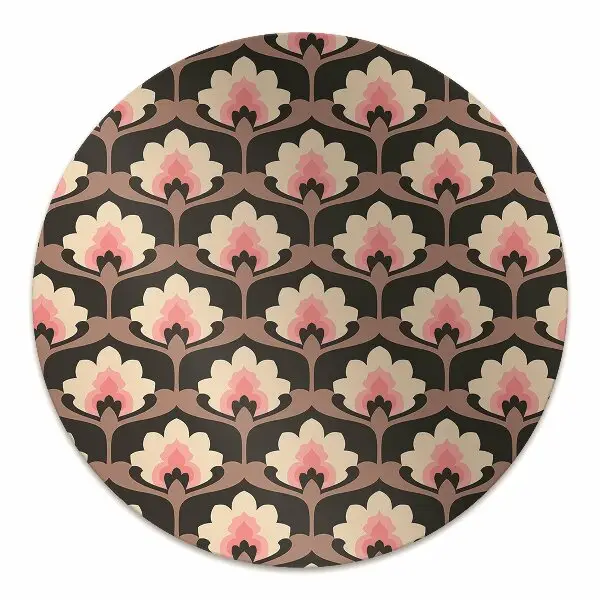 Covoras pentru protectie pardosea model floral