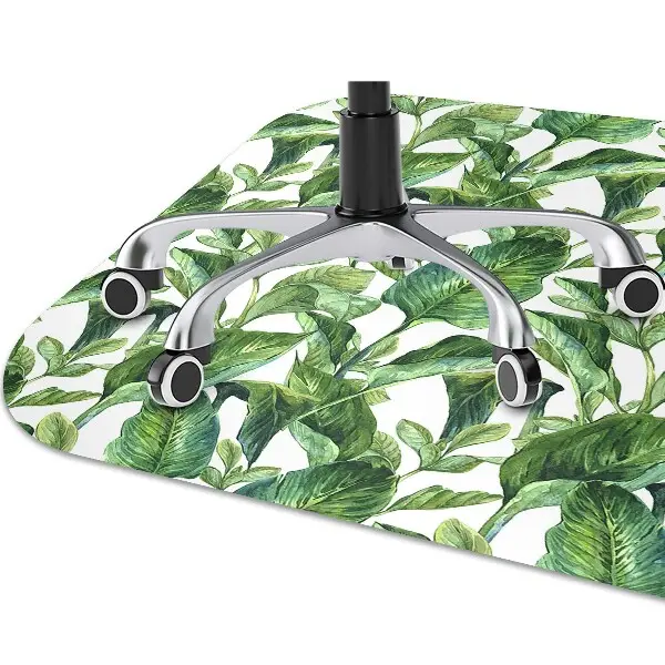 Covoras pentru protectie pardosea frunze tropicale