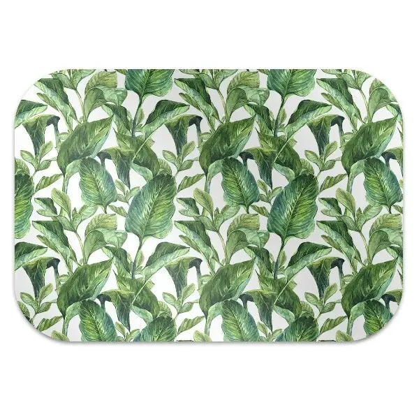 Covoras pentru protectie pardosea frunze tropicale