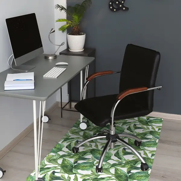 Covoras pentru protectie pardosea frunze tropicale