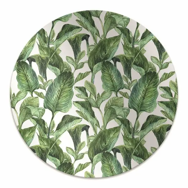 Covoras pentru protectie pardosea frunze tropicale