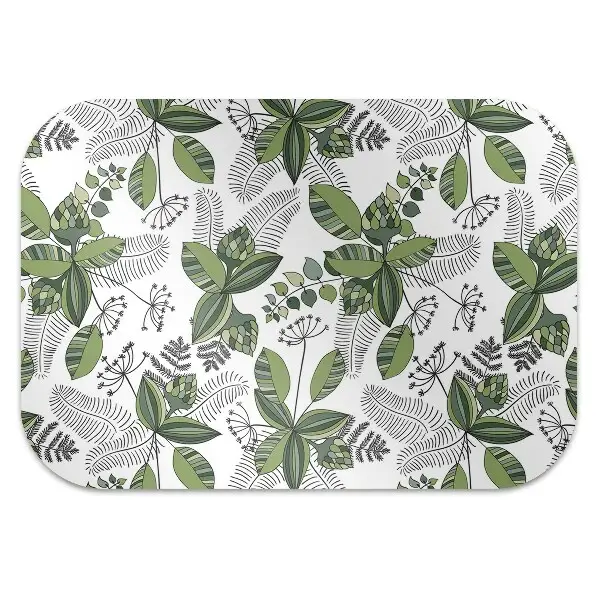 Covoras pentru protectie pardosea model de botanică