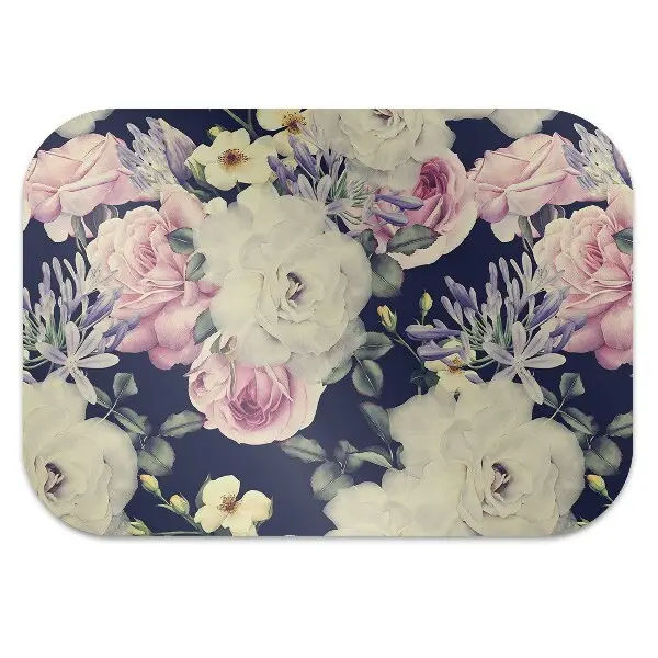 protectie podea scaun trandafiri albi Vintage