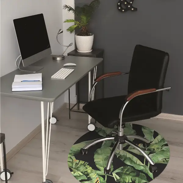 protectie podea scaun birou frunze tropicale