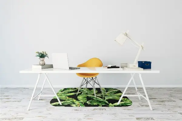 protectie podea scaun birou frunze tropicale