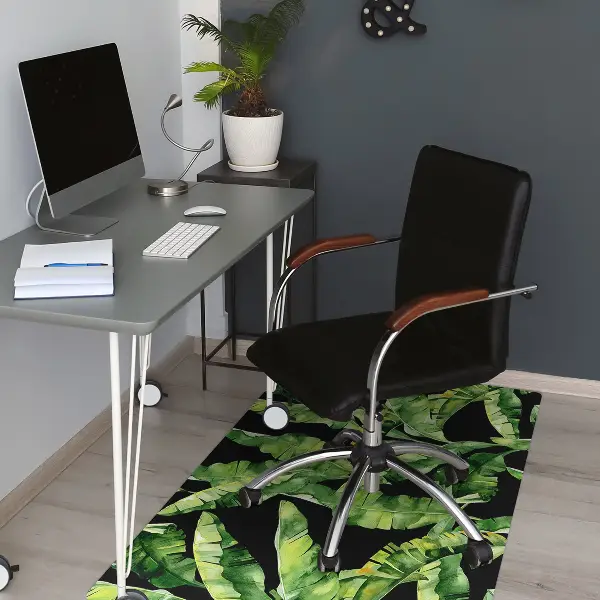 protectie podea scaun birou frunze tropicale