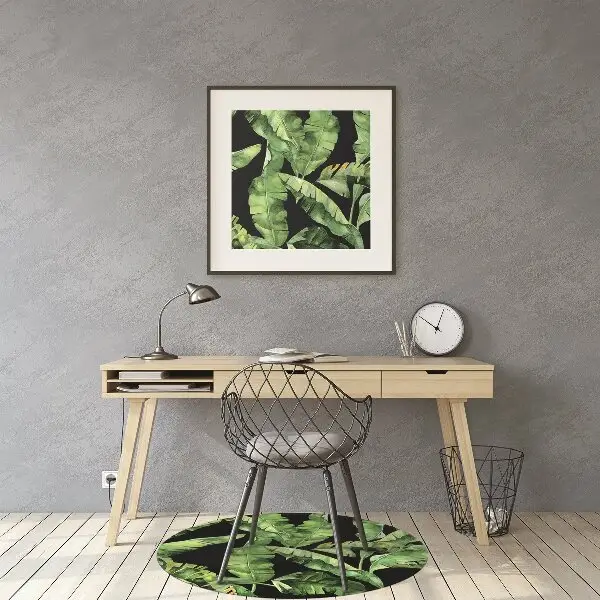 protectie podea scaun birou frunze tropicale